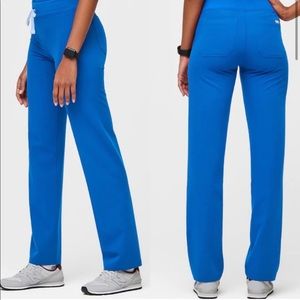 Figs Xs tall royal blue Livingston scrub pants